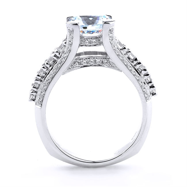 18KT.W ENGAGEMENT RING 0.94CT